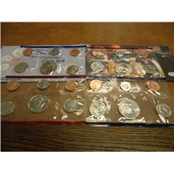 1995 & 1998 US MINT SETS P/D (WITH ENVELOPES)