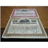 Image 1 : 2-VINTAGE STOCK CERTIFICATES SEE DESCRIPTION