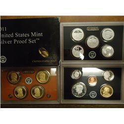 2011 US SILVER PROOF SET (WITH BOX) 14 PIECES