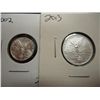 Image 1 : SILVER MEXICAN LIBERTADS 2002 1/20 OZ. & 2013 1/10