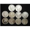 Image 1 : 10 ASSORTED 1920'S MERCURY DIMES