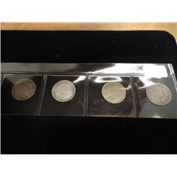 1907,08,09 & 10 CANADA SILVER 5 CENTS