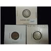 Image 1 : 1909 FINE, 1911-S FINE & 1913 (VF) BARBER DIMES