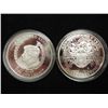 Image 2 : 2 PROOF KENNEDY TOKENS ONE IS SILVER PLATED