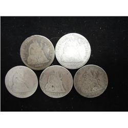 5-1861 SEATED LIBERTY DIMES