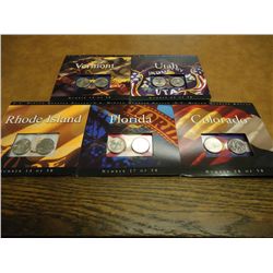 5 US MINT 50 STATE QUARTERS P & D UNC SETS