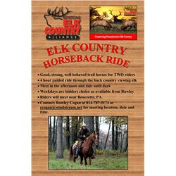 Horseback Ride for 2 in PA's Elk Range