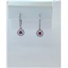 Image 1 : 18K White Gold Halo Diamond Earrings