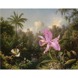 Property from the Thyssen-Bornemisza Collection MARTIN JOHNSON HEADE (1819-1904) v Orchid and...