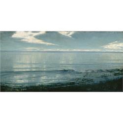 Another owner THOMAS ALEXANDER HARRISON (1853-1930) L'Aurore oil on canvas 20 x 38 in. (50...