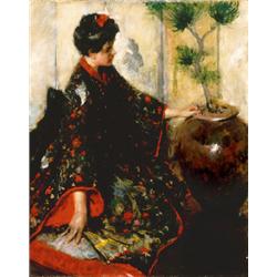 Property from the Thyssen-Bornemisza Collection CHARLES HAWTHORNE (1872-1930) The Kimono Gi...