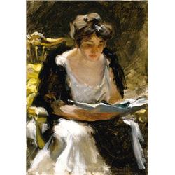 Another owner IRVING RAMSEY WILES (1861-1948) The Reader signed "Irving R. Wiles" (upper rig...
