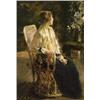 Image 1 : IRVING RAMSEY WILES (1861-1948) Girl From Martinique, 1910 signed, "I.R. wiles" (lower left) ...