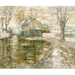 Property from the Thyssen-Bornemisza Collection ERNEST LAWSON (1873-1939) Stream by the Farm...