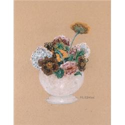Another owner ARNOLD FRIEDMAN (1874-1946) A Nosegay in a Bowl signed "Friedman" (lower right...