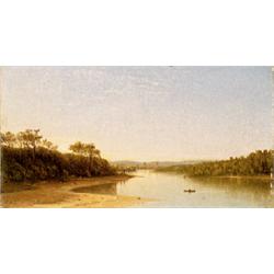 Property of a Lady JAMES AUGUSTUS SUYDAM (1819-1865) At River's Bend signed with initials "...
