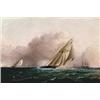Image 1 : A private collector JAMES E. BUTTERSWORTH (1817-1894) N.Y.Y.C. Schooner Yacht 'Estelle' Runni...