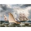 Image 1 : Property of a gentleman JAMES E. BUTTERSWORTH (1817-1894) American Shipping displays the Flag...