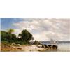 Image 1 : Property from the Thyssen-Bornemisza Collection SAMUEL COLMAN (1832-1920) View on the Hudson...