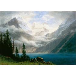 Property from the Thyssen-Bornemisza Collection ALBERT BIERSTADT (1830-1902) Mountain Scene ...
