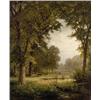 Image 1 : A private collection WILLIAM TROST RICHARDS (1833-1905) Idyllic Landscape, 1874 signed and d...
