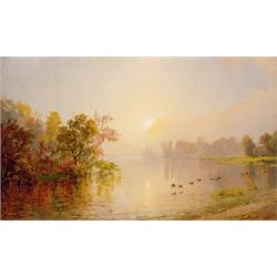 A private collector JASPER FRANCIS CROPSEY (1823-1900) Hazy Afternoon, Autumn, 1873 signed ...