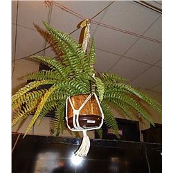 HANGING ARTIFICIAL FERN PLANT