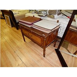 SIDE TABLE -LARGE -  BAMBOO STYLE - 1 DRAWER