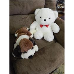TEDDY BEARS - 2 - PUPPY AND BEAR
