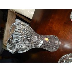 PIN WHEEL CRYSTAL VASE