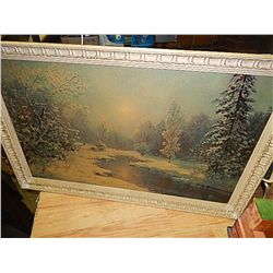 FRAMED PICTURE - WINTER OUTSIDE