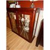 Image 1 : NEW MAHOGANY CHINA CABINET - TAPE ON GLASS FOR SHIPPING
