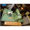 Image 1 : VINTAGE ELNA SEWING MACHINE - WITH ORIGINAL METAL TRAVEL CASE AND PAPERS