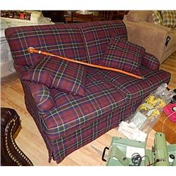 PLAID LOVE SEAT