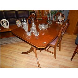 DUNKEN PHYPHE TABLE AND 2 LEAFS