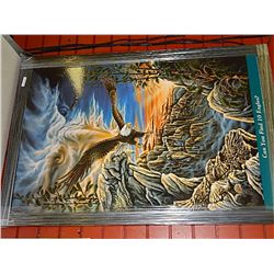 FRAMED PRINT - FIND 10 HIDDEN EAGLES IN THE ART