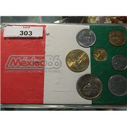 COINS - MEXICAN COIN COLLECTION - 1986