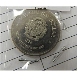 COIN - MEDICINE HAT DOLLAR - 1974
