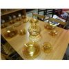 Image 1 : AMBER GLASS DISH SET - 32 PC