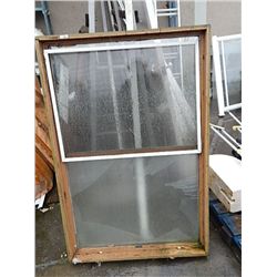 WOOD FRAMED WINDOW - as-is