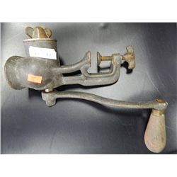 VINTAGE MEAT GRINDER FLOWERS