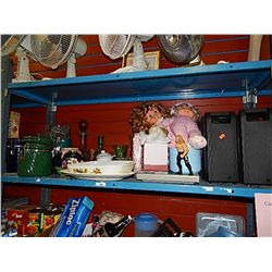 SHELF - GLASSWARE - COLLECTABLES