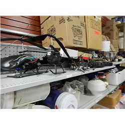 SHELF LOT - 1 BOX HELICOPTER PARTS AND MORE