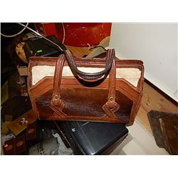 VINTAGE PURSE - MADE OF RAW HIDE