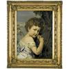 Image 1 : ERNST STÜCKELBERG (1831-1903) M KIND MIT RÖSCHEN Öl auf Leinwand Unten rechts signiert und datier...