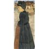 Image 1 : RAPHY DALLÈVES (1878-1940) M JEUNE FILLE DE VEX Aquarell auf Leinwand Rechts signiert und datiert...