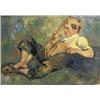 Image 1 : CARL AUGUST LINER (1871-1946) M HÜETERBUEB Öl auf Leinwand Unten links signiert 70 x 100 cm Gemal...