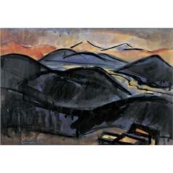 CARL WALTER LINER (1914-1997) M BLICK INS RHEINTAL Aquarell auf Papier Unten links signiert und d...