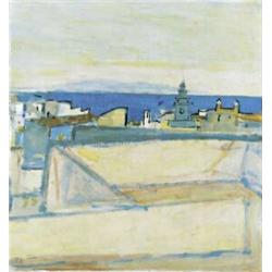 ALBERT PFISTER (1884-1978) M TANGER Öl auf Leinwand Unten links signiert, unten rechts signiert u...