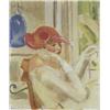 Image 1 : MAURICE BARRAUD (1889-1954) M FEMME AU SIPHON BLEU Öl auf Leinwand Unten links signiert und datie...